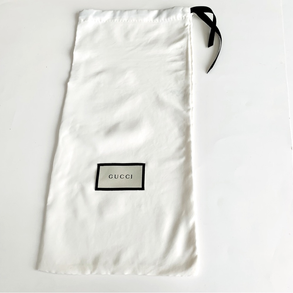 Gucci Dust Bag 8.25”W x 17”L Drawstring Closure